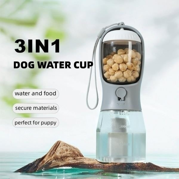 Three-in-One Portable Dog Water Cup