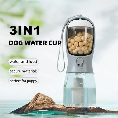 Three-in-One Portable Dog Water Cup